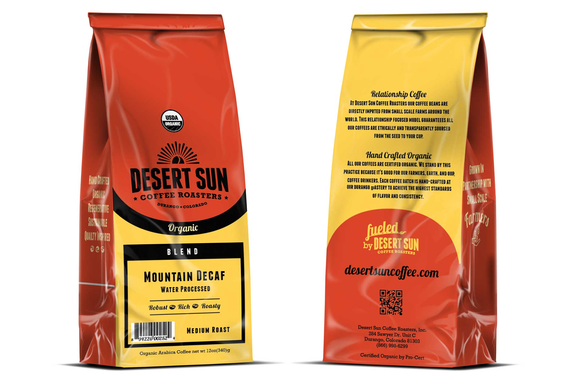 Desert Sun Coffee Durango Marketing Graphic Design